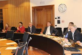 I consiglieri che hanno partecipato all'incontro con i vertici di Cassa del Trentino