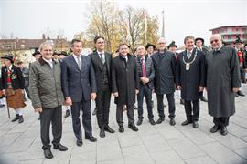 I presidenti dei consigli di Trento, Bolzano, Innsbruck e Bregenz (Voralrlberg)