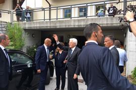 Il presidente Sergio Mattarella a Pieve Tesino