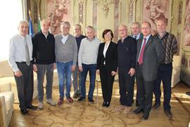 Kaswalder con i rappresentanti dell'Associazione ex sindaci trentini 