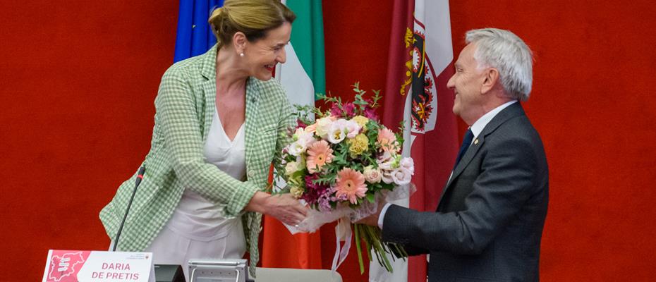 Nuove nomine alla Consulta: il ringraziamento del presidente Kaswalder alla professoressa Daria de Pretis