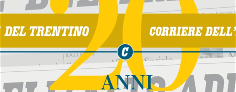 Il Corriere del Trentino compie 20 anni: le congratulazioni del presidente Kaswalder