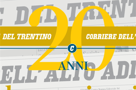 Il Corriere del Trentino compie 20 anni: le congratulazioni del presidente Kaswalder