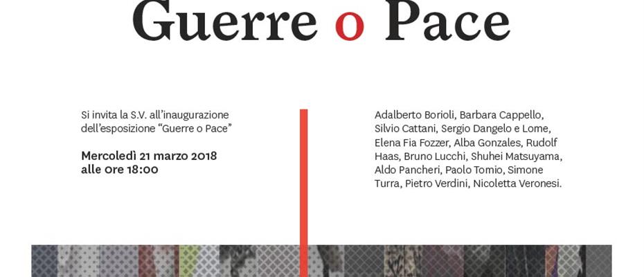 Guerra o Pace: le opere di 15 artisti in mostra da oggi a palazzo Trentini