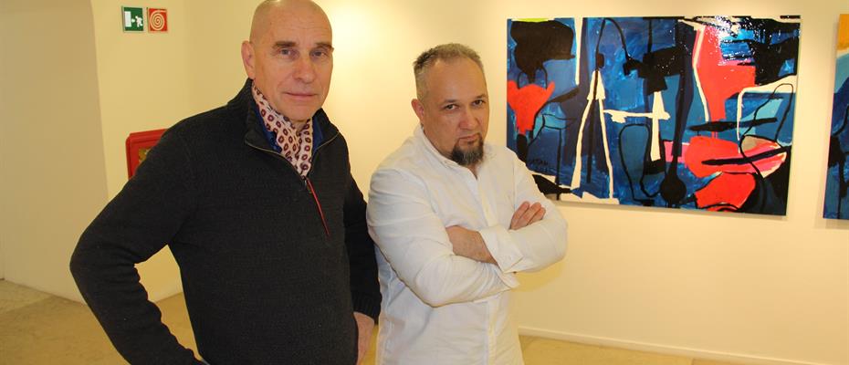 Tra segno e pittura, le opere del trentino Silvio Cattani e del russo Andrey Volkov