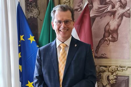 Il console d'Austria in visita a palazzo Trentini
