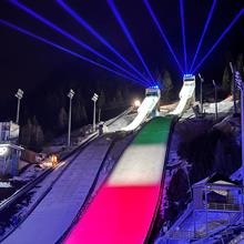 Il Consiglio provinciale all'inaugurazione dei Giochi Olimpici a Predazzo