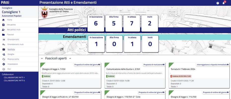 Addio a faldoni di carta: a Palazzo Trentini arriva PAtti, la nuova app per la presentazione degli atti politici