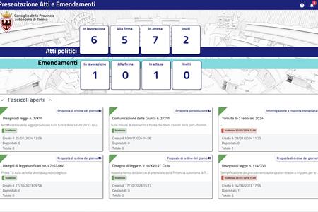 Addio a faldoni di carta: a Palazzo Trentini arriva PAtti, la nuova app per la presentazione degli atti politici