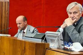 I presidenti Gianmoena e Kaswalder in aula