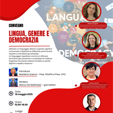 "Lingua, genere e democrazia": convegno di Cpo e Fidapa