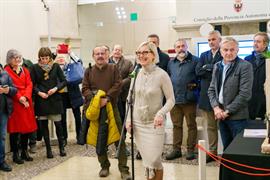 La curatrice della mostra Barbara Cappello