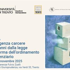 Emergenza carcere - Se ne parla a Trento il 14 e il 15 novembre