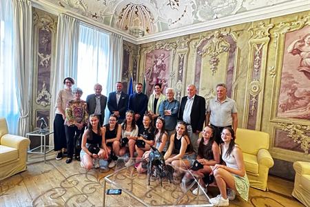 Da Znojmo a palazzo Trentini: una delegazione della cittadina gemellata con Villazzano e Povo dal presidente Kaswalder